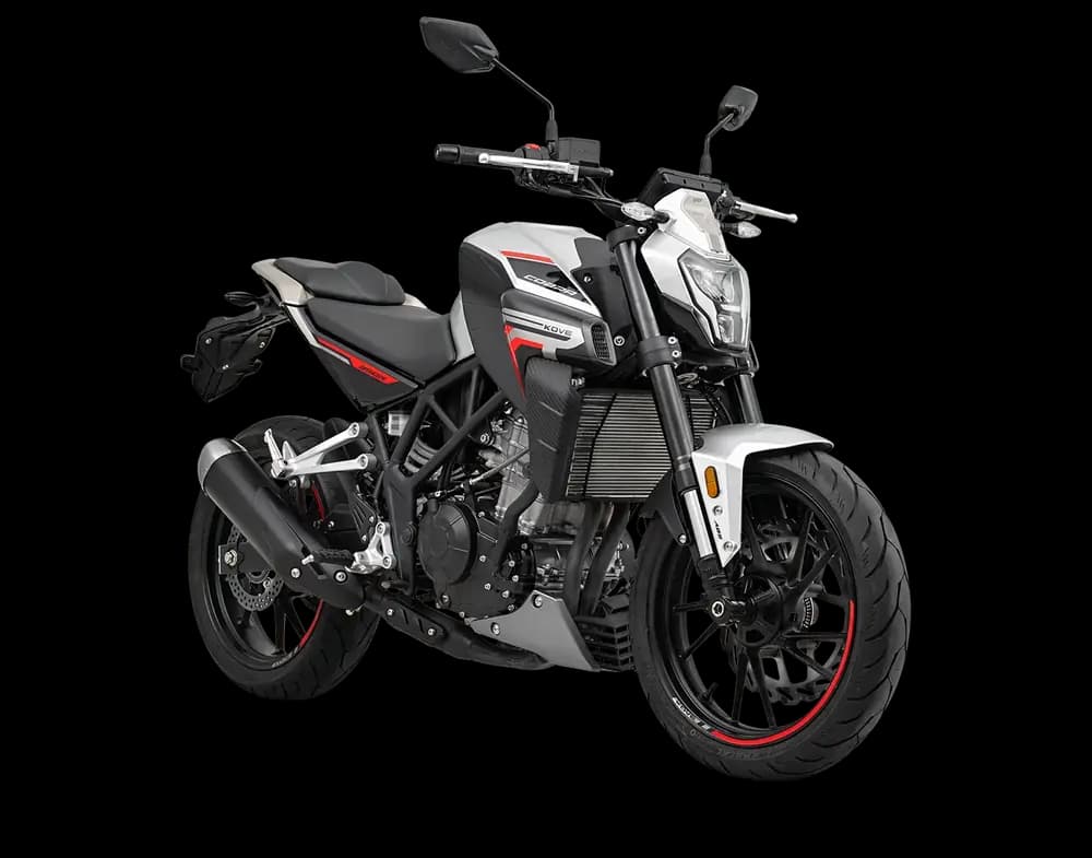 KOVE 350 R en plateado