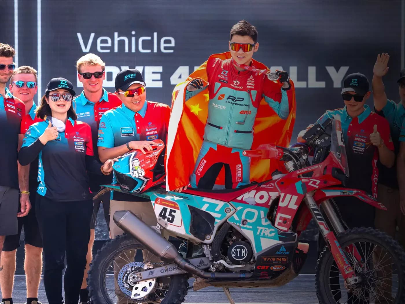 El equipo KOVE en el Dakar 2026